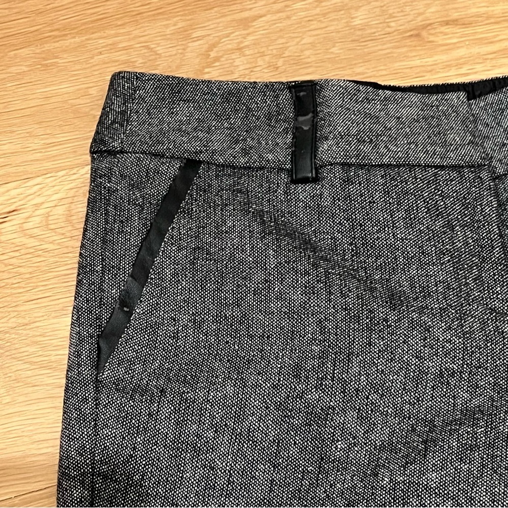 Dahlia wool blend black Heather lined pants  belts loops pockets woman’s 6P - Picture 3 of 15